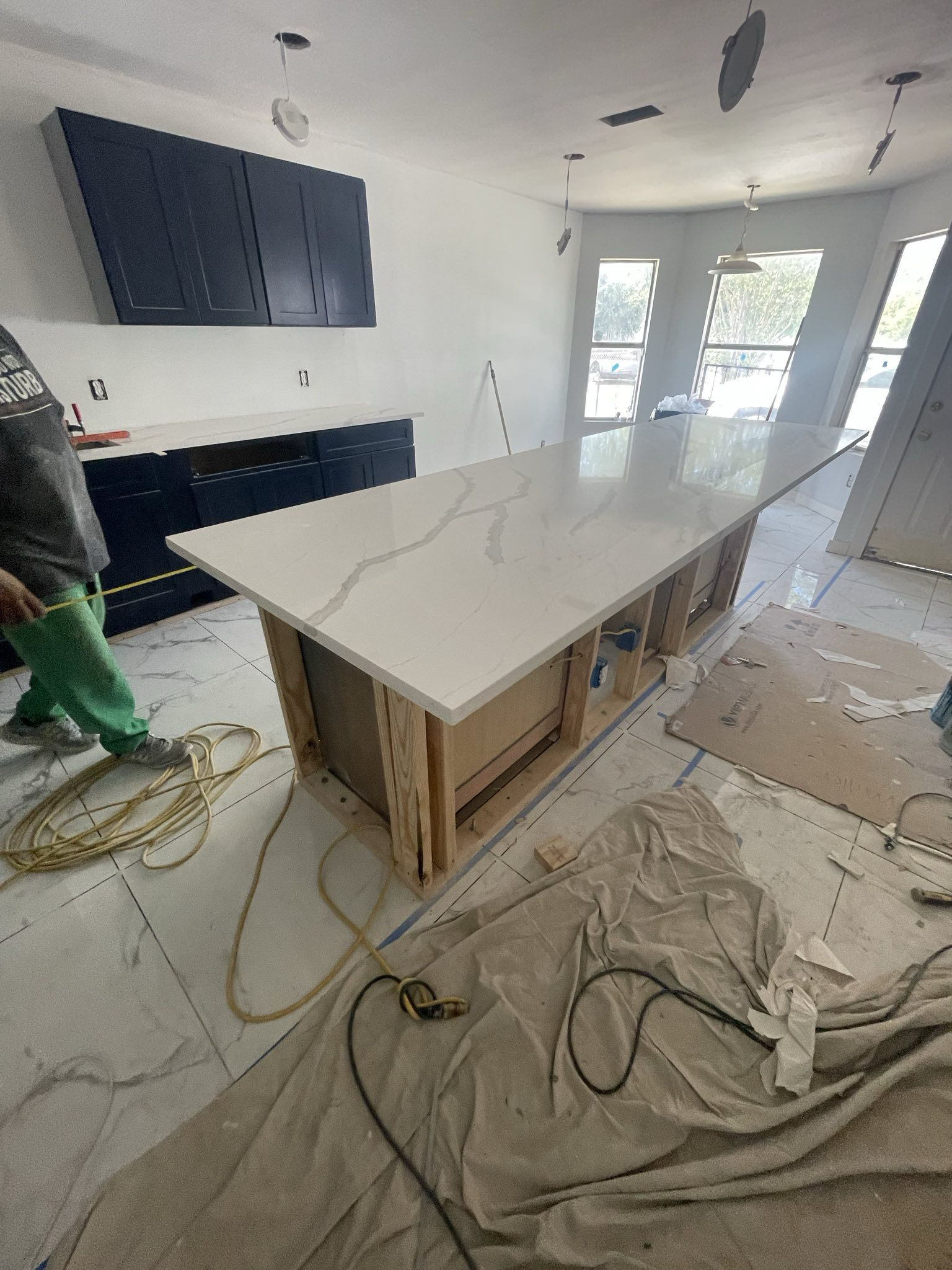 Exterior facade work